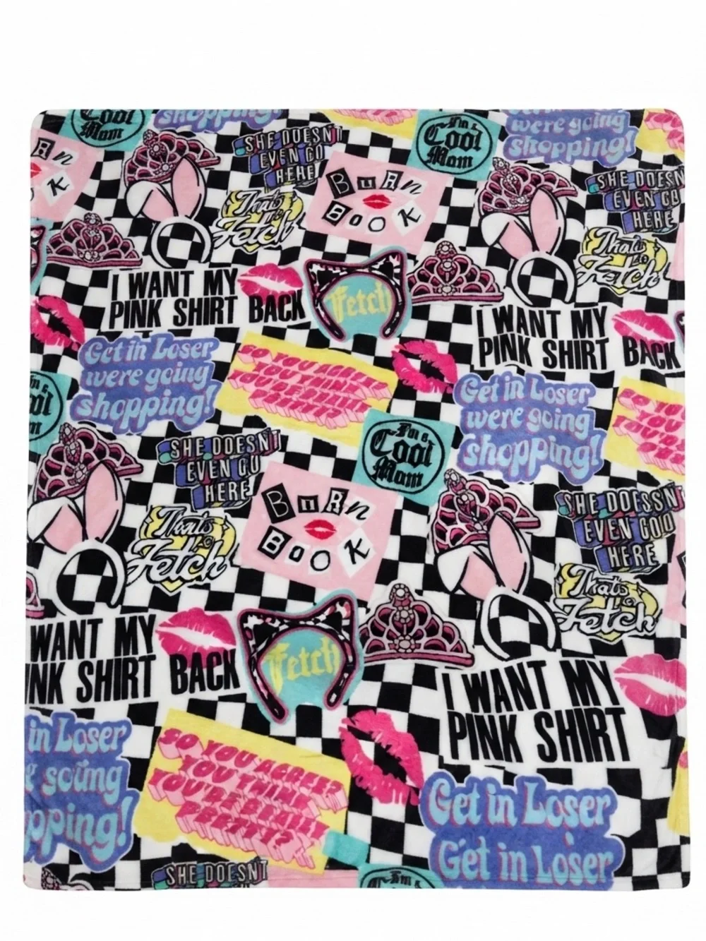 Mean girls plush throw blanket